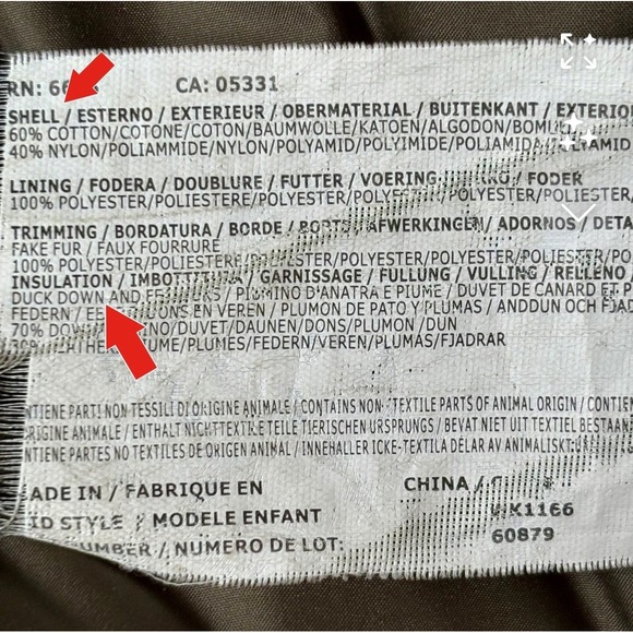 Woolrich John Rich & Bros "Arctic" Parka Khaki‎ Down Jacket – Size 6 – Hood Coat - Picture 14 of 14